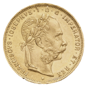 20 Francs - 8 Florins "François Joseph" Autriche - R°