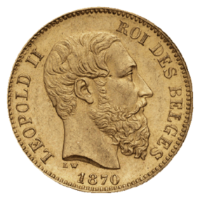20 Francs "Léopold II" - Belgique - R°