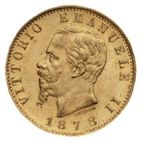 20 Lires "Vittorio Emanuele" - Italie - R°