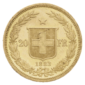 20 Francs "Confédération" - V°