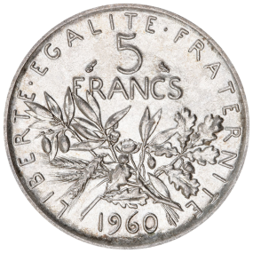 5 Francs "Semeuse" - R°