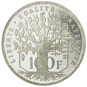 100 francs "Panthéon" - V°