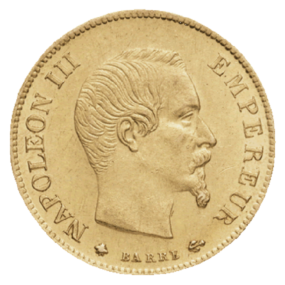 10 Francs "Napoléon Tête Non Laurée" - R°