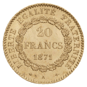 20 Francs Génie V°