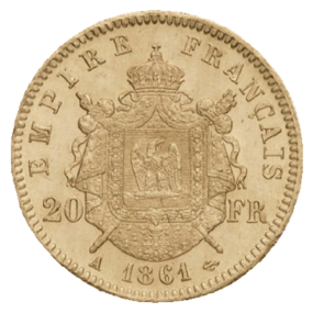20 Francs Napoléon Tête Laurée V°